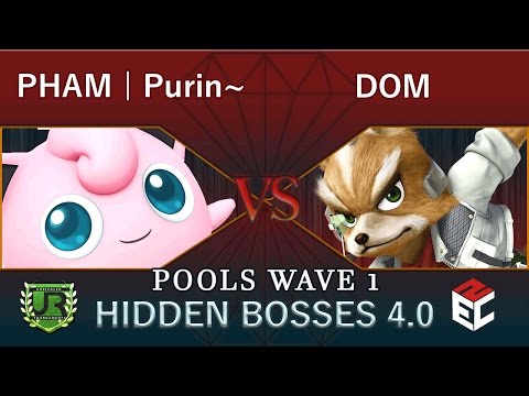 Hidden Bosses 4.0  POOLS WAVE 1 - PHAM | Purin~ (Jigglypuff) vs DOM (Fox)