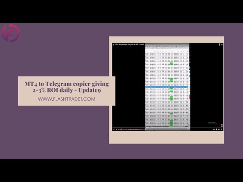 MT4 to Telegram copier giving 2-3% ROI daily - Update9