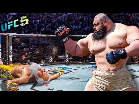 Old Bruce Lee vs. Iranian Hulk (EA sports UFC 5)