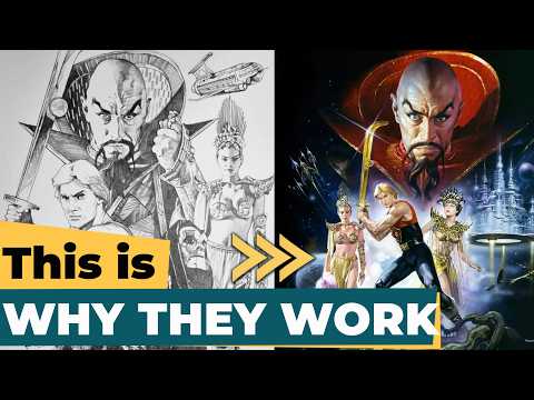 Mastering Complex Compositions : Lessons from 80s movie posters