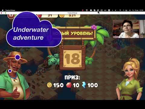 Tropical Merge and underwater adventure 18 level 91 ep
