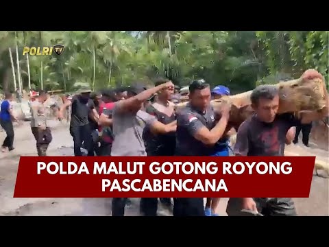PRESISI UPDATE: POLDA MALUT GOTONG ROYONG PASCABENCANA 14/01/26 (19.30)