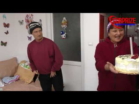 O surpriză cu multă dragoste din partea familiei pentru Nicolae din Cilieni-Olt