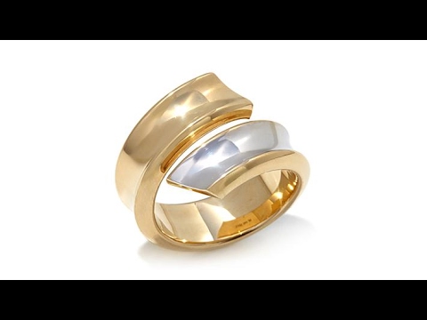 Passport to Gold 14K 2Tone Gold Bypass Ring