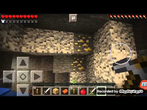 Minecraft PE Modsuz Survival Bölüm 1 Altın Elma