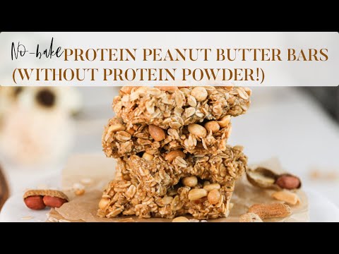 No-Bake Protein Peanut Butter Bars (Without Protein Powder!)