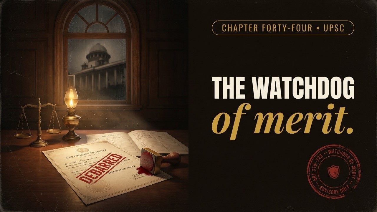 UPSC Polity Chapter Watchdog of Merit