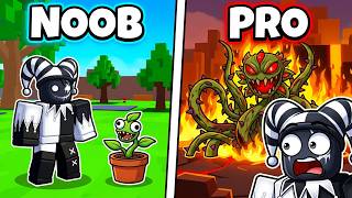 NOOB TO PRO IN MUTANT PLANTS BASE DEFENSE ROBLOX!