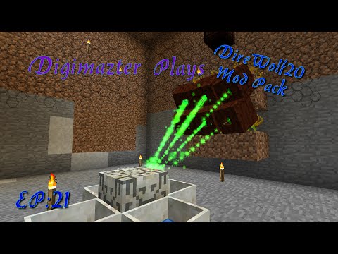 Digimazter Plays:: Direwolf20:: EP21:: Botania Mana Gen!