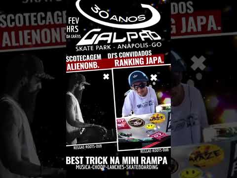 30 anos Galpão skate Park de Anápolis Goiás. Desde 1 março de 1996.