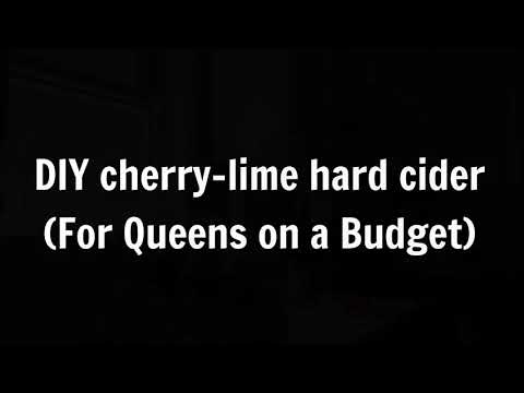 DIY Cherry-Lime Hard Cider