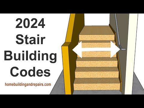 Minimum Width In Between Handrailing, Guardrailing And Walls For Stair Construction or Remodeling