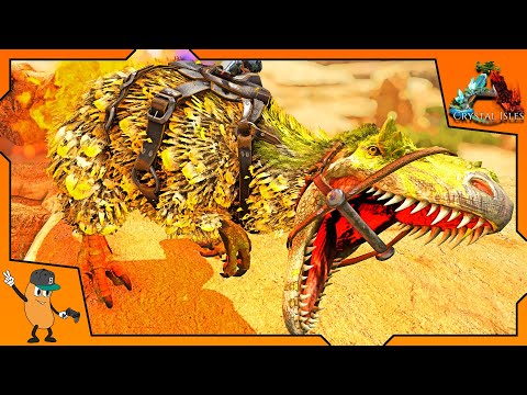 THIS YUTY IS ON FIRE! | EMBER YUTY TAME! | ARK Crystal Isles DLC | EP19