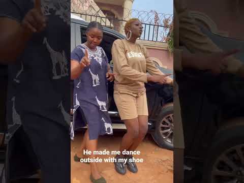 See how Actor Maleek hyped actress Ekene Umenwa so she can dance her funny dance steps 🤣 #shortfilm