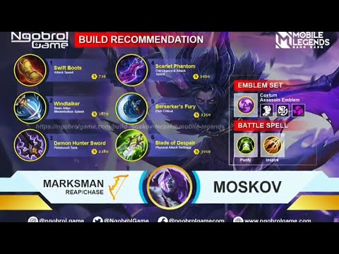 Item Hero Mokov | Top 1 Global Combo ONE SHOT BUILD |Mobile Legend #MLBB#Mokov