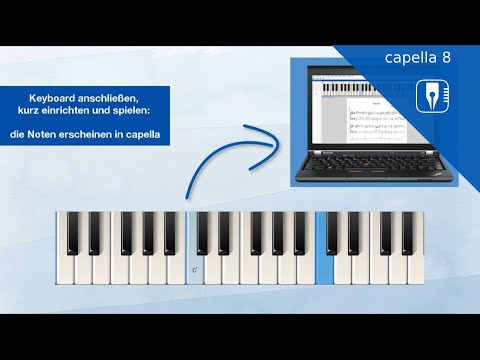 capella 8 - Einspielen mit dem Keyboard ganz neu