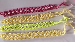 PULSEIRA DE CROCHÊ PASSO A PASSO fácil e rápida de fazer