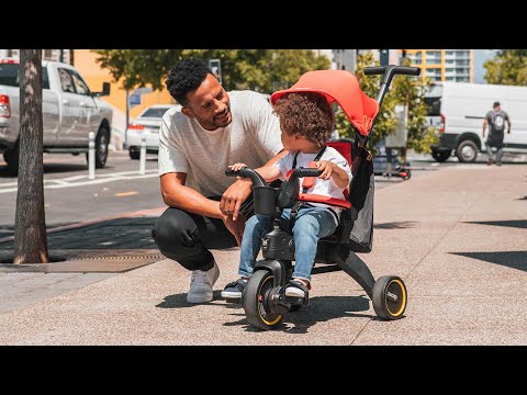 Doona Liki Trike S5 5in1 Sulankstomas triratis dviratukas, juodas video