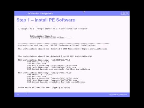 Installing IBM DB2 Performance Expert on Linux/Unix - Part 1 of 2