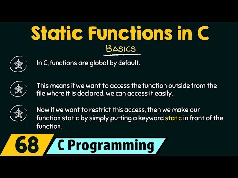 Static Functions in C