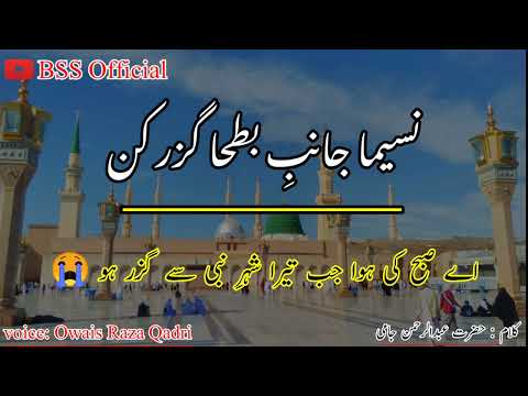 naseema janib e batha guzar kun | نسیما جانب بطحا گزر کن | Urdu/Farsi lyrics