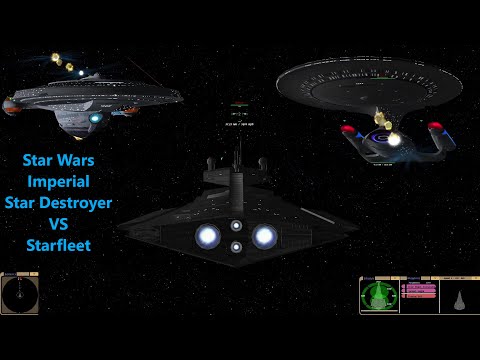 Imperial Star Destroyer VS Starfleet | Both Sides | Star Trek VS Star Wars | Bridge Commander |