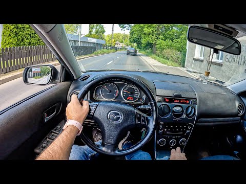 2006 Mazda 6 [2.0 MZR-CD 121HP] |0-100| POV Test Drive #1220 Joe Black