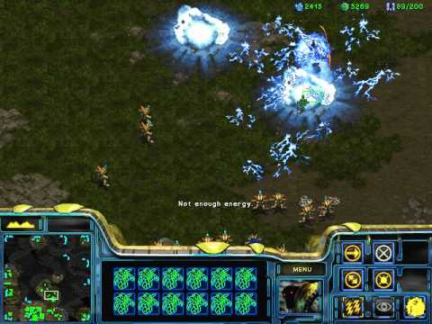 Psi storm vs archon and high templar! + the lucky templar!