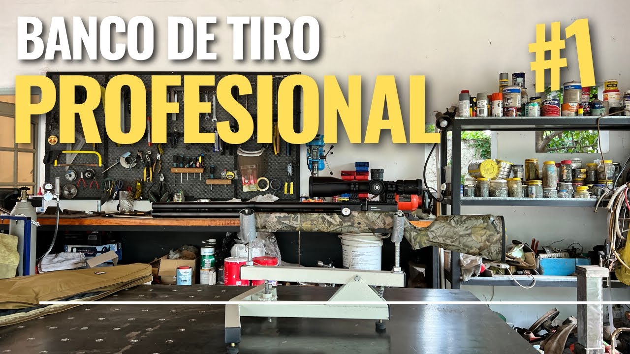 Cómo Fabricar Banco de TIRO casero para rifles, carabinas, escopetas.