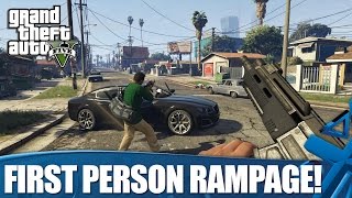 Grand Theft Auto V on PS4: First Person Gameplay (1080p)