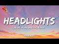 Alok Alan Walker Headlights Lyrics Ft KIDDO