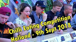 Chilli Eating Competition Dutch Chili Fest, Sept 9th 2018