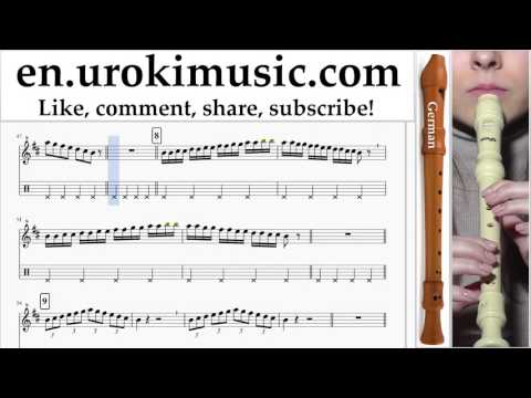 How to Play Recorder G. Shakira Can't Remember to Forget You Part#1 Melody School Learn Class