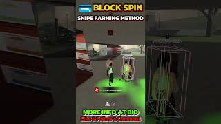Block Spin New Snipe Farming Player Method 1M Per 10 Minute ðļ #blockspin #robloxscript