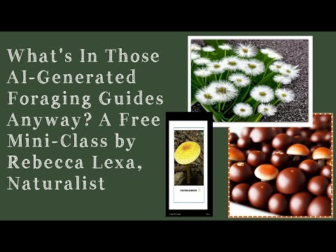 What's In Those AI-Generated Foraging Guides Anyway? A Free Mini-Class by Rebecca Lexa, Naturalist