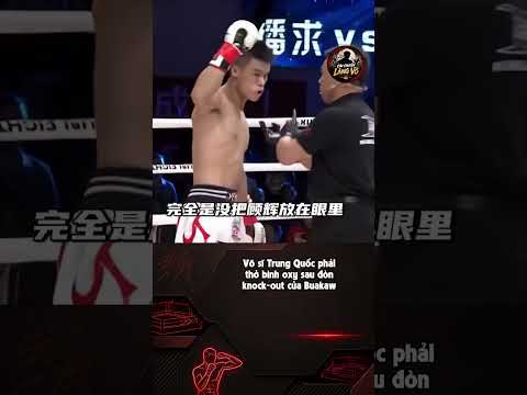 Võ sĩ Trung Quốc phải thở bình oxy sau đòn knock-out của Buakaw