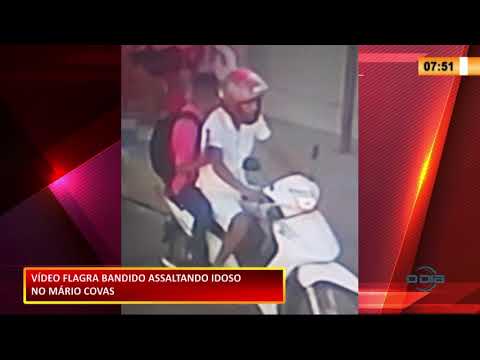 Vídeo flagra bandido roubando idoso no Mário Covas 20 10 2020