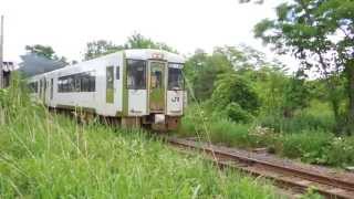 preview picture of video '大湊線キハ100形 下北駅発車 JR-East KIHA100 series DMU'