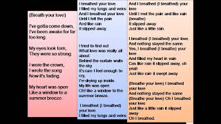 breathe roxette karaoke