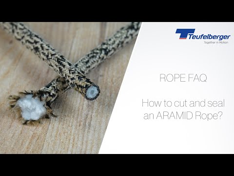 How to cut and seal an Aramid rope
