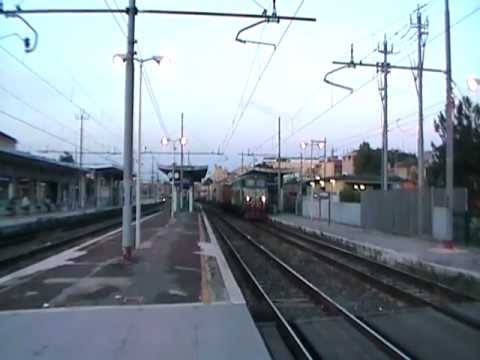 E655.179 in partenza col TCS 57002 Pomezia - Gallarate
