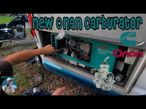 Drivers Side Exhaust Leak Test & Onan Generator Carb Work