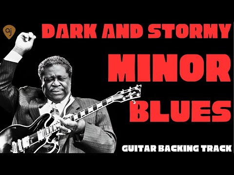 🎸MOODY & SOULFUL Minor Blues Backing Track | BB KING STYLE Guitar Jam Track | B MINOR