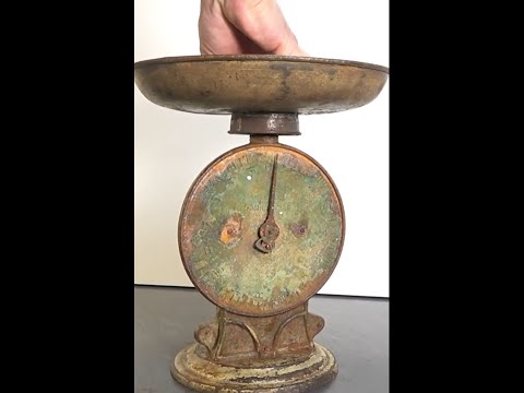 Restoring a 1920s Cast Iron Kitchen Scale - Vintage Scale Repair