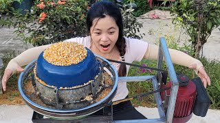 Reviving a 50-Year-Old Stone Mill into a Modern Corn Grinder with an Electric Motor