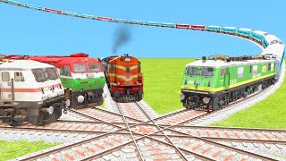 HIGH SPEED HUMSAFAR EXP STOPS THE THREE TRAINS |Indian Train Simulator | Railworks | Trains Gaming