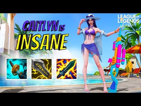 WILD RIFT | HOW TO CARRY WITH CAITLYN IN GRANDMASTER RANK! BUILD / RUNES | YUUMI COMBO #wildrift #wr