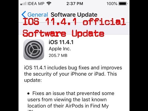 Iphone SE IOS 11.4.1 Official Software Update What's New