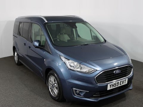 FORD GRAND TOURNEO CONNECT 1.5 EcoBlue 120 Titanium Finished In Blue Metallic Paint. Reg YH69EVT