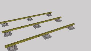 Deck blocks and beams